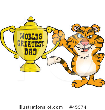 Tiger Clipart #45374 by Dennis Holmes Designs