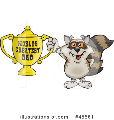 Raccoon Clipart #45561 by Dennis Holmes Designs