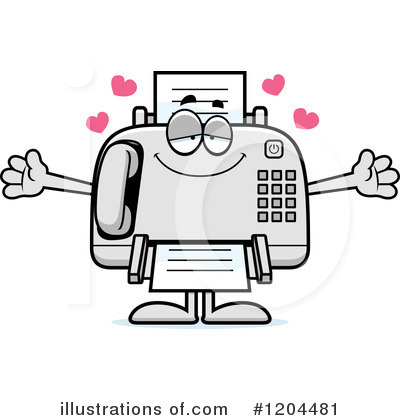 Royalty-Free (RF) Fax Machine Clipart Illustration by Cory Thoman - Stock Sample #1204481