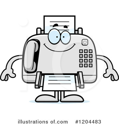 Royalty-Free (RF) Fax Machine Clipart Illustration by Cory Thoman - Stock Sample #1204483
