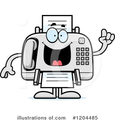 Royalty-Free (RF) Fax Machine Clipart Illustration by Cory Thoman - Stock Sample #1204485