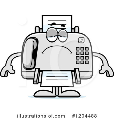 Royalty-Free (RF) Fax Machine Clipart Illustration by Cory Thoman - Stock Sample #1204488