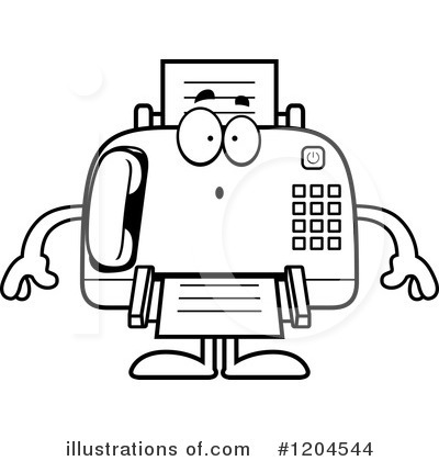 Fax Machine Clipart #1204544 by Cory Thoman