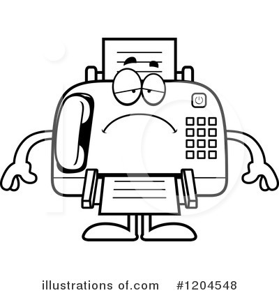 Royalty-Free (RF) Fax Machine Clipart Illustration by Cory Thoman - Stock Sample #1204548