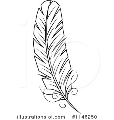 Royalty-Free (RF) Feather Clipart Illustration by Vector Tradition SM - Stock Sample #1146250