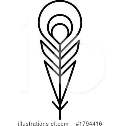 Royalty-Free (RF) Feather Clipart Illustration by Vector Tradition SM - Stock Sample #1794416