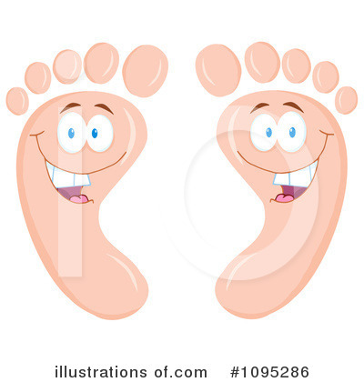 Royalty-Free (RF) Feet Clipart Illustration by Hit Toon - Stock Sample #1095286