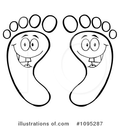 Royalty-Free (RF) Feet Clipart Illustration by Hit Toon - Stock Sample #1095287