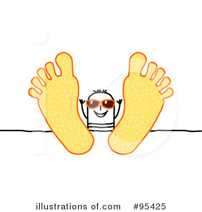 Royalty-Free (RF) Feet Clipart Illustration by NL shop - Stock Sample #95425