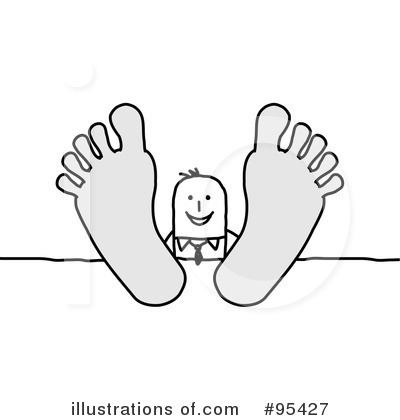 Royalty-Free (RF) Feet Clipart Illustration by NL shop - Stock Sample #95427