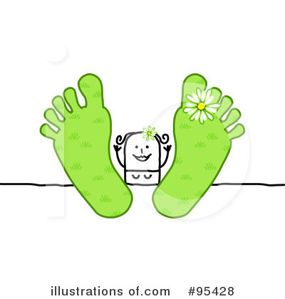 Royalty-Free (RF) Feet Clipart Illustration by NL shop - Stock Sample #95428
