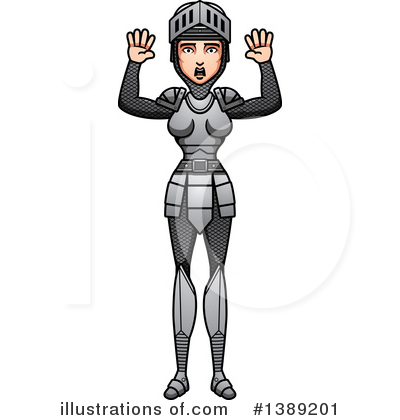 Royalty-Free (RF) Female Knight Clipart Illustration by Cory Thoman - Stock Sample #1389201
