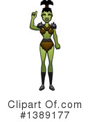 Female Orc Clipart #1389177 by Cory Thoman