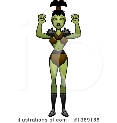 Royalty-Free (RF) Female Orc Clipart Illustration by Cory Thoman - Stock Sample #1389186