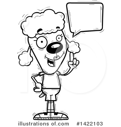 Female Poodle Clipart #1422103 by Cory Thoman