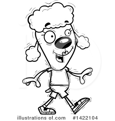 Royalty-Free (RF) Female Poodle Clipart Illustration by Cory Thoman - Stock Sample #1422104