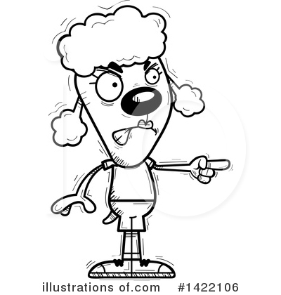 Royalty-Free (RF) Female Poodle Clipart Illustration by Cory Thoman - Stock Sample #1422106