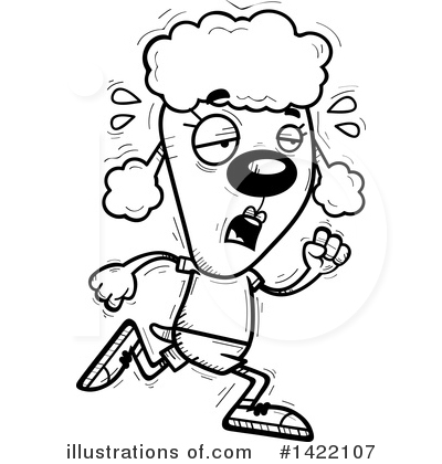 Royalty-Free (RF) Female Poodle Clipart Illustration by Cory Thoman - Stock Sample #1422107