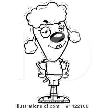 Royalty-Free (RF) Female Poodle Clipart Illustration by Cory Thoman - Stock Sample #1422108
