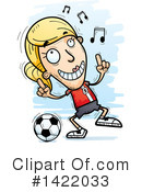 Female Soccer Player Clipart #1422033 by Cory Thoman