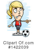 Female Soccer Player Clipart #1422039 by Cory Thoman