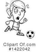 Female Soccer Player Clipart #1422042 by Cory Thoman