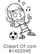 Female Soccer Player Clipart #1422045 by Cory Thoman