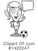 Female Soccer Player Clipart #1422047 by Cory Thoman