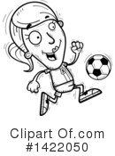 Female Soccer Player Clipart #1422050 by Cory Thoman