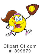 Female Softball Clipart #1399679 by Hit Toon