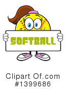 Female Softball Clipart #1399686 by Hit Toon