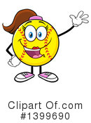 Female Softball Clipart #1399690 by Hit Toon