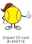 Female Softball Clipart #1409716 by Hit Toon