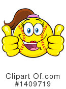 Female Softball Clipart #1409719 by Hit Toon