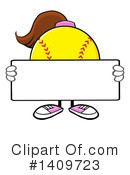 Female Softball Clipart #1409723 by Hit Toon