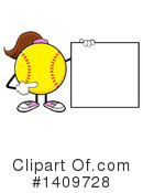 Female Softball Clipart #1409728 by Hit Toon