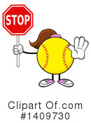 Female Softball Clipart #1409730 by Hit Toon