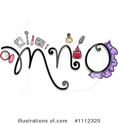 Royalty-Free (RF) Feminine Letters Clipart Illustration by BNP Design Studio - Stock Sample #1112320