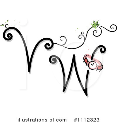 Feminine Letters Clipart #1112323 by BNP Design Studio