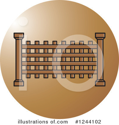 Royalty-Free (RF) Fence Clipart Illustration by Lal Perera - Stock Sample #1244102