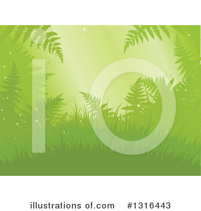 Royalty-Free (RF) Ferns Clipart Illustration by Pushkin - Stock Sample #1316443