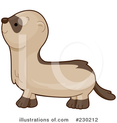 Royalty-Free (RF) Ferret Clipart Illustration by BNP Design Studio - Stock Sample #230212