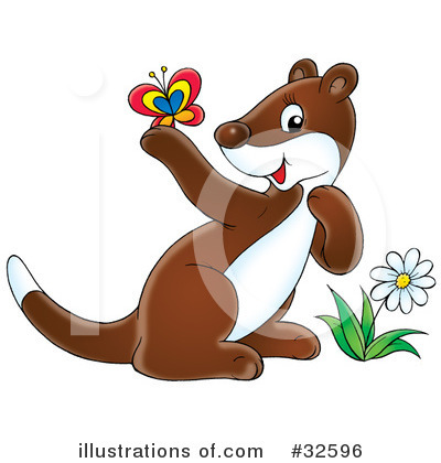 Weasel Clipart #32596 by Alex Bannykh