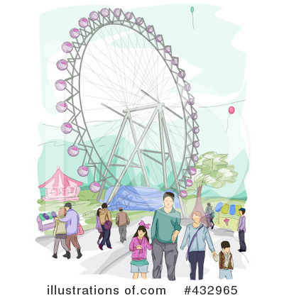 Royalty-Free (RF) Ferris Wheels Clipart Illustration by BNP Design Studio - Stock Sample #432965