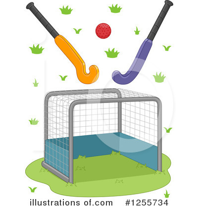Royalty-Free (RF) Field Hockey Clipart Illustration by BNP Design Studio - Stock Sample #1255734