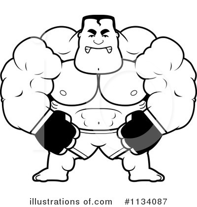 Royalty-Free (RF) Fighter Clipart Illustration by Cory Thoman - Stock Sample #1134087