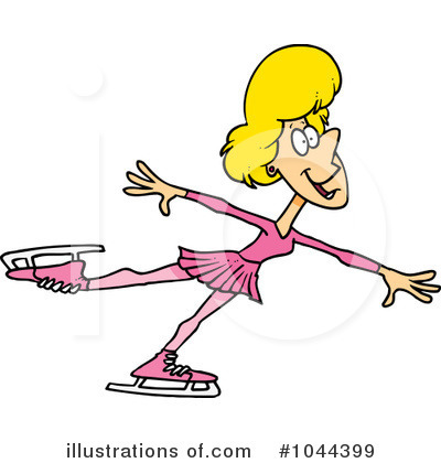 Royalty-Free (RF) Figure Skating Clipart Illustration by toonaday - Stock Sample #1044399