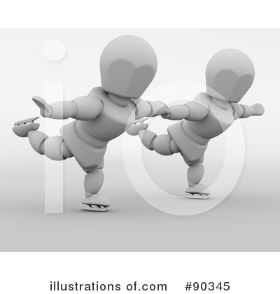 Royalty-Free (RF) Figure Skating Clipart Illustration by KJ Pargeter - Stock Sample #90345