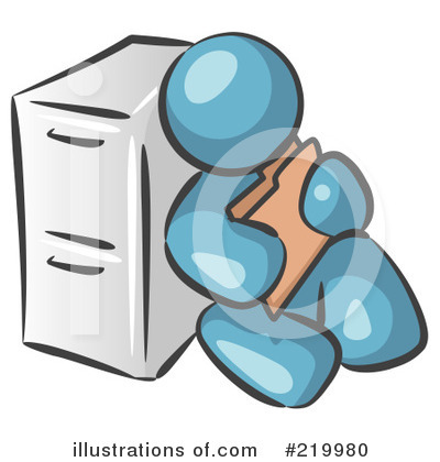 Filing Clipart #219980 by Leo Blanchette