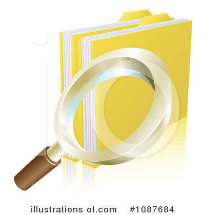 Magnifying Glass Clipart #1087684 by AtStockIllustration